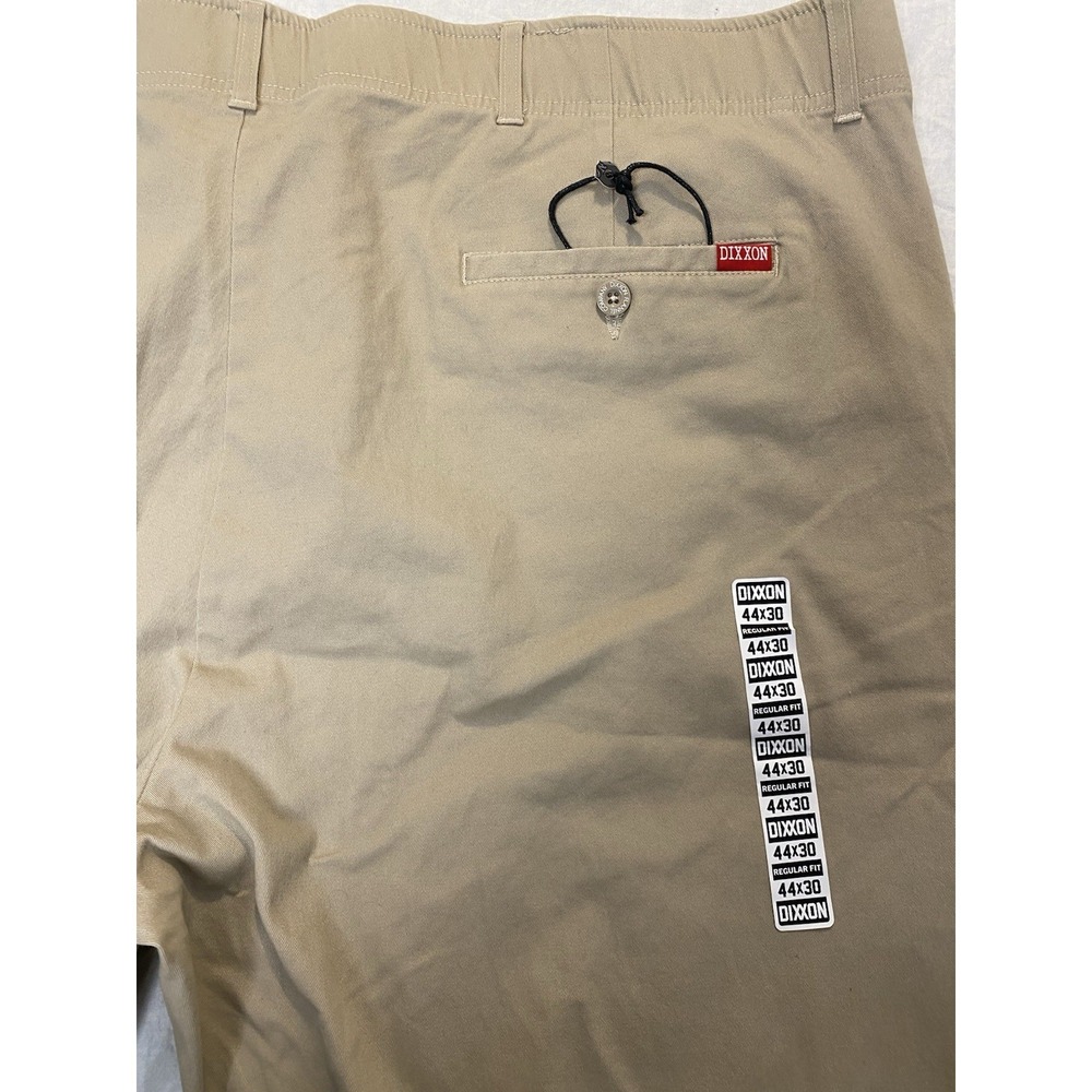 Dixxon Pants Mens 44x30 Khaki Flex Regular Fit Stretch Chino NWT - Picture 6 of 8